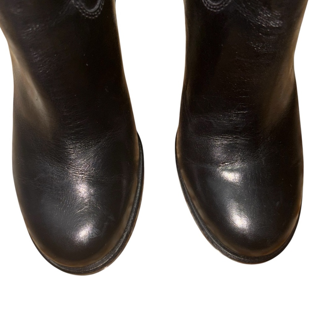 KATE SPADE Baise Black Leather Boot Block Heel Size 6 -- ABSOLUTELY GORGEOUS!!! - Picture 8 of 14